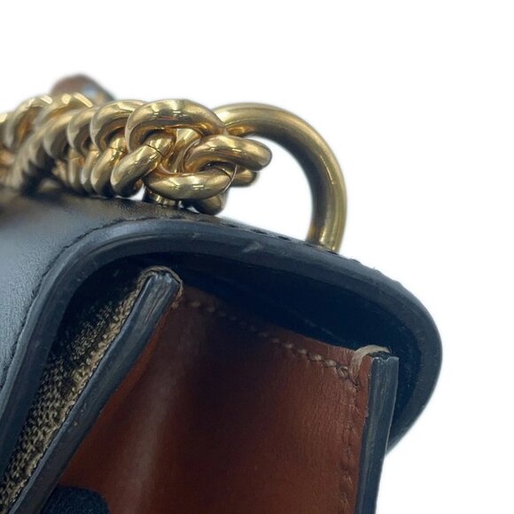 GUCCI GG Supreme Padlock ChainShoulder Bag Size Small GG Supreme/Leather Bei... - Picture 11 of 15